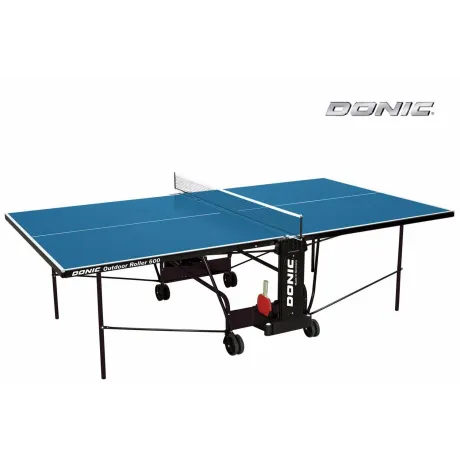 Всепогодный теннисный стол Donic Outdoor Roller 600 синий с сеткой