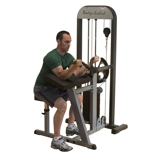 Блочный тренажер Body Solid бицепс-трицепс с весовым стеком 95 кг фото