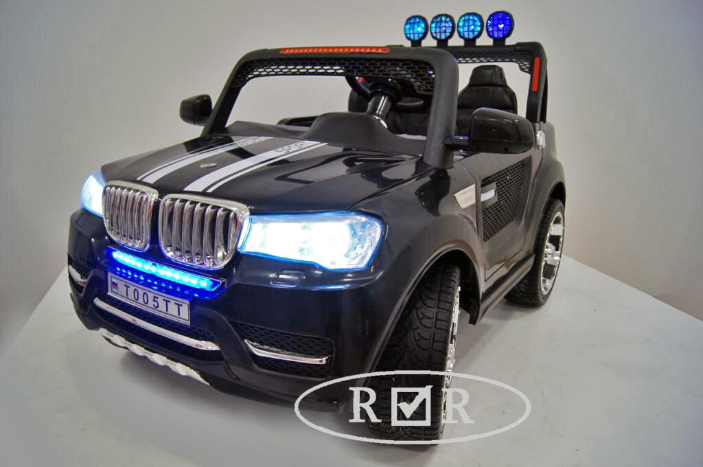 Электромобиль RiverToys BMW T005TT черный