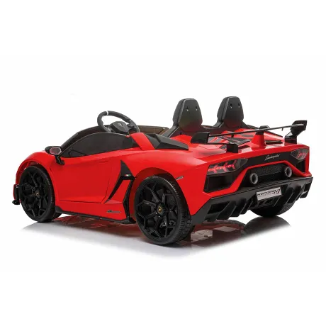 Детский электромобиль Lamborghini Aventador SVJ (A111MP) красный - Фото 7