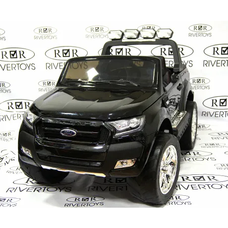 Электромобиль RiverToys NEW FORD RANGER 4WD (черный глянцевый)