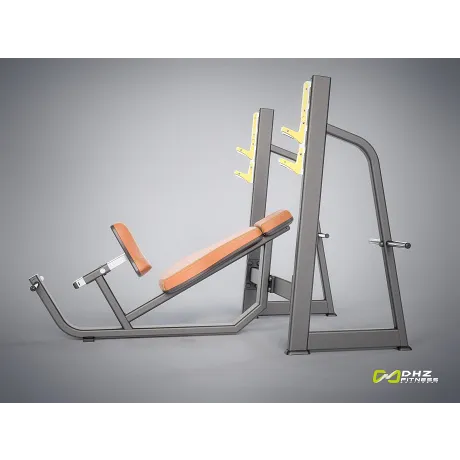 Скамья-стойка для жима под углом вверх DHZ Olympic Bench Incline E-1042В - Фото 6