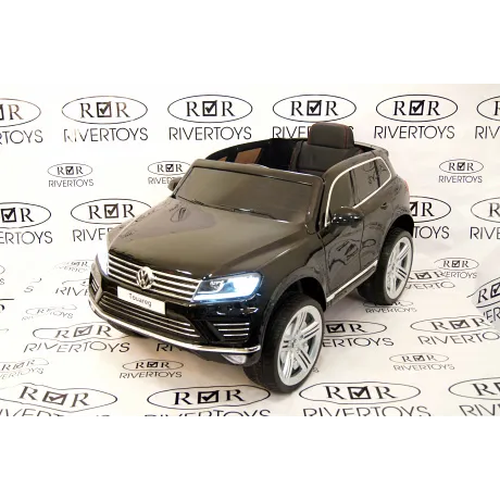 Электромобиль RiverToys VOLKSWAGEN TOUAREG Black - Фото 5