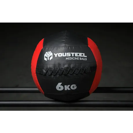 Медбол Yousteel 6 кг, со шнуровкой