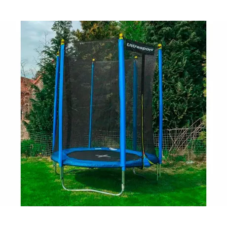 Батут DFC Trampoline STOCK 6 ft ULTRASPORT с внешней защитной сеткой - Фото 10