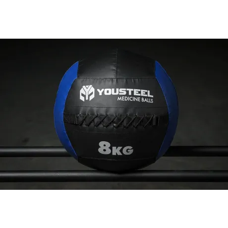 Медбол Yousteel 8 кг, со шнуровкой