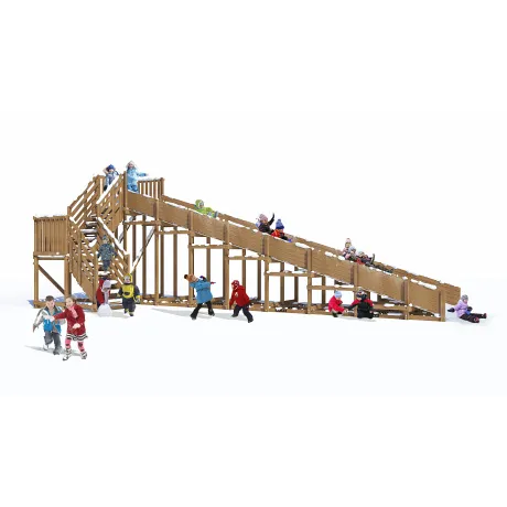 Зимняя заливная горка MoyDvor Снежинка-3 (SWAN-3) - Фото 3