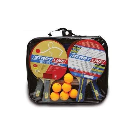 Набор START LINE: 4 Ракетки Level 200, 6 Мячей Club Select. Сетка с креплением, упаковано в сумку на молнии с ручкой Набор START LINE: 4 Ракетки Level 200, 6 Мячей Club Select. Сетка с креплением, упаковано в сумку на молнии с ручкой