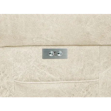 Массажное кресло реклайнер с подъемом FUJIMO LOUNGE UP F7003 ULFL Айвори (Orlando 1) - Фото 13