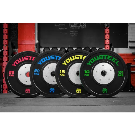 Диски Yousteel чёрный/синий 20 кг - Фото 2