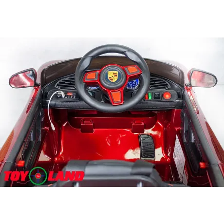 Электромобиль ToyLand Porsche Sport QLS 8988 красный (краска) - Фото 8