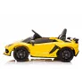 Детский электромобиль RiverToys Lamborghini Aventador SVJ (A333MP) желтый - Фото 4