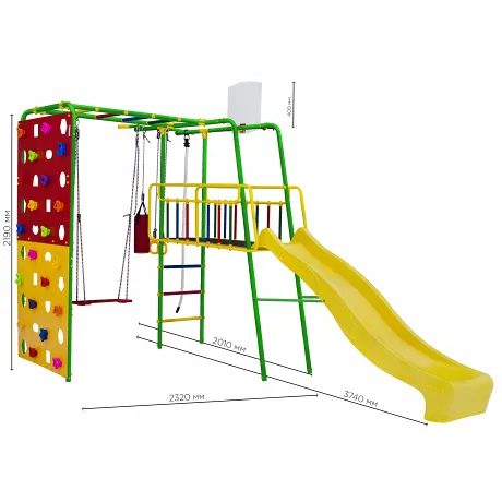 ДСК "Формула здоровья" KMS "Street 3 Smile" салатовый радуга - Фото 2