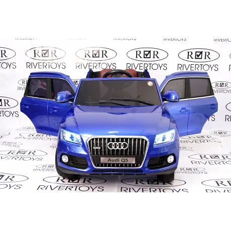 Электромобиль RiverToys AUDI Q5 Blue - Фото 22