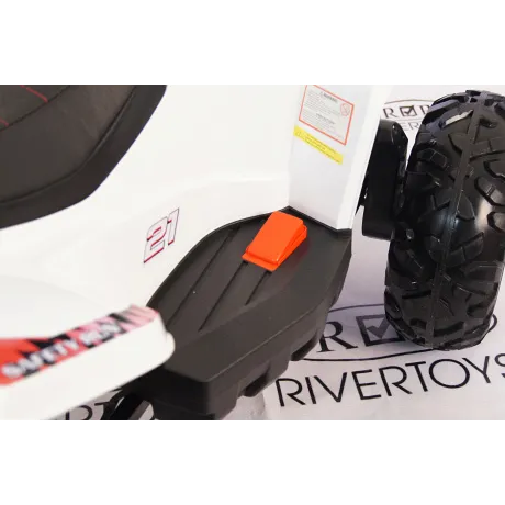 Квадроцикл RiverToys T777TT WHITE - Фото 7