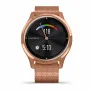 Смарт-часы Garmin VIVOMOVE LUXE розовое золото PVD 18K с ремешком "миланская петля" - Фото 3