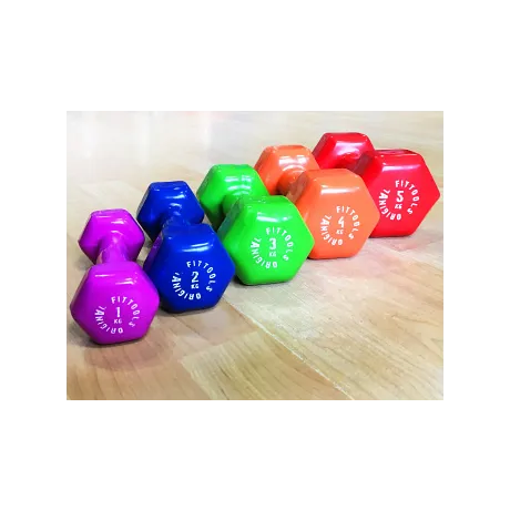 Набор виниловых гантелей Original Fit.Tools (5 пар) - Фото 2