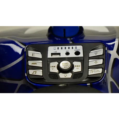 Квадроцикл RiverToys T555TT синий паук - Фото 8