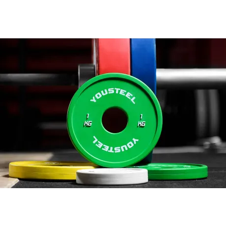 Диски тренировочные малые Yousteel зеленый 1 кг