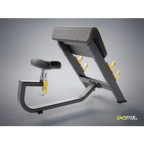 Скамья для бицепса с сиденьем. Скамья Скотта DHZ Seated Preacher Curl E-1044В - Фото 9