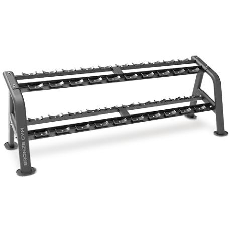 Стойка для гантелей (10 пар) BRONZE GYM BR-1025