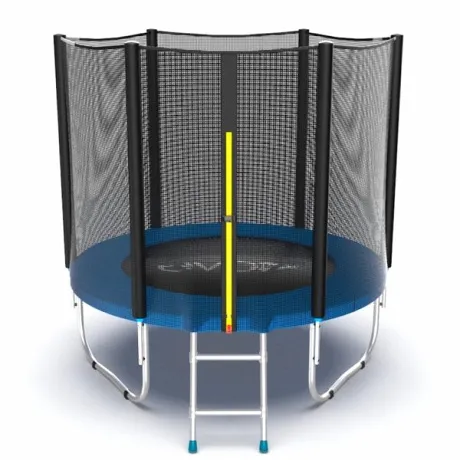 Батут с внешней сеткой и лестницей EVO Jump External 6ft (Blue)