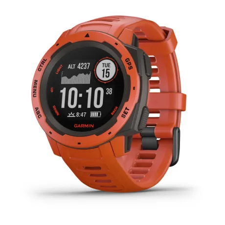 Прочные GPS-часы Garmin INSTINCT Flame Red