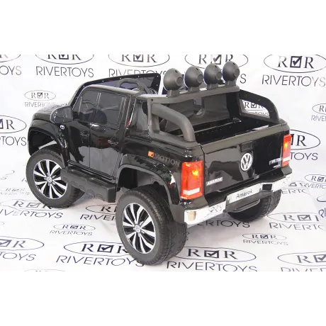 Электромобиль RiverToys VOLKSWAGEN-AMAROK-M999MM Black - Фото 12