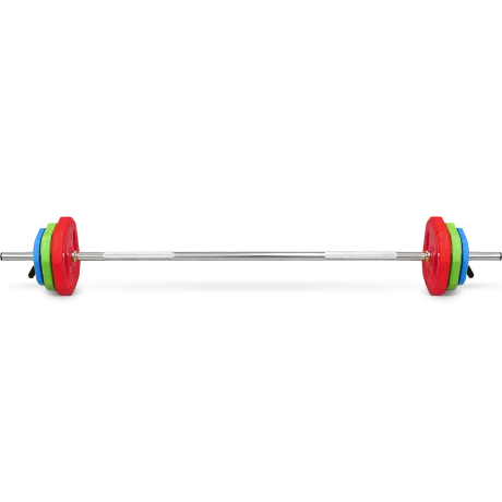 Штанга для аэробики BRONZE GYM БОДИПАМП (гриф, весовые диски 2x1,25кг, 2x2, 5кг, 2x5кг, пара замков)