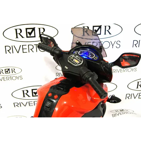 Электромотоцикл RiverToys E222KX красный - Фото 6