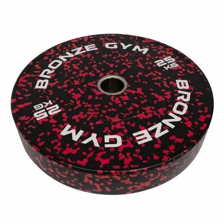 Диск бамперный Bronze Gym камуфляж красный 25 кг - Фото 2