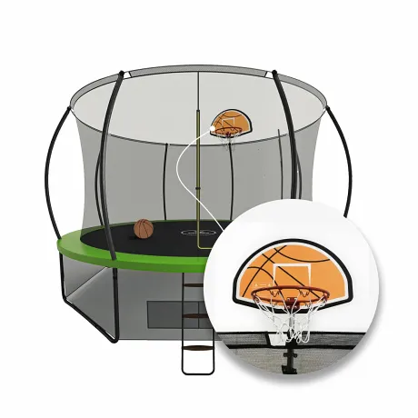 Батут Yamota TOP 427см (14ft) с баскетбольным набором