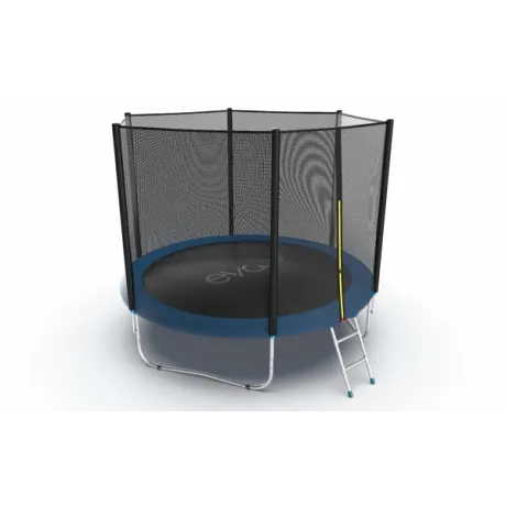 Батут с внешней сеткой и лестницей EVO JUMP External 10ft (Blue) - Фото 5