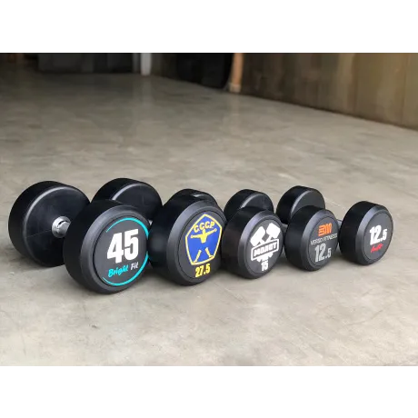 Набор обрезиненных гантелей 10 пар AeroFit AFDB2.5-25 - Фото 4