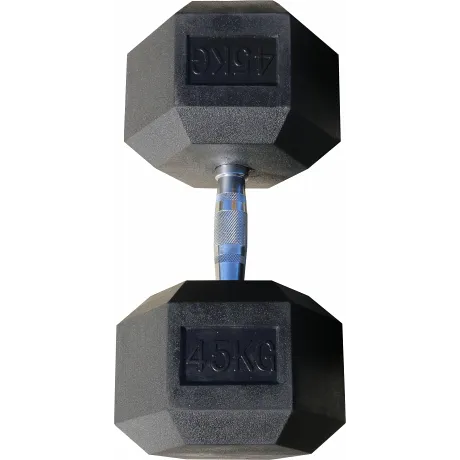 Гантель гексагональная обрезиненная ZSO, 45 кг - Фото 3