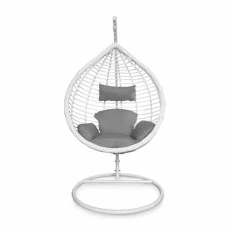 Подвесное кресло KVIMOL KM 0021 Средняя белая корзина - Фото 2