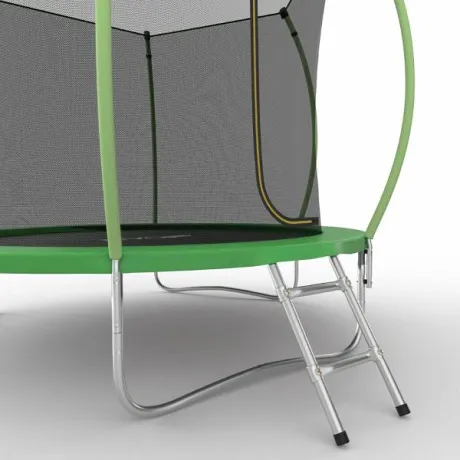 Батут с внутренней сеткой и лестницей EVO JUMP Internal 8ft (Green) - Фото 4
