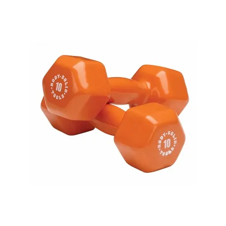 Гантель Body Solid в виниловой оболочке 4,5 кг (10lb) - Фото 2