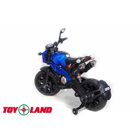 Электромотоцикл ToyLand Moto Sport DLS01 синий - Фото 7