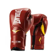 Перчатки тренировочные на липучке Everlast Elite Pro 16oz красный