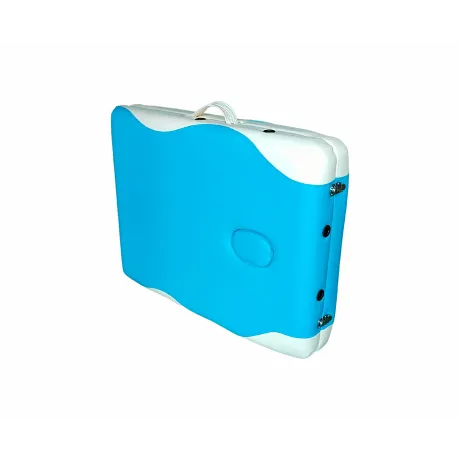 Массажный стол DFC NIRVANA Elegant, 186 x 70 см, толщина 5 см, бело-голубой - Фото 4