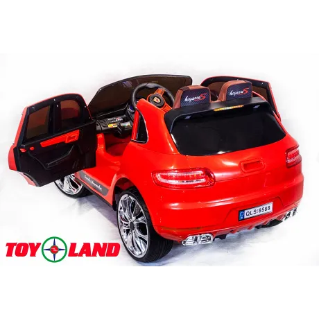 Электромобиль ToyLand Porsche Macan QLS 8588 красный - Фото 5