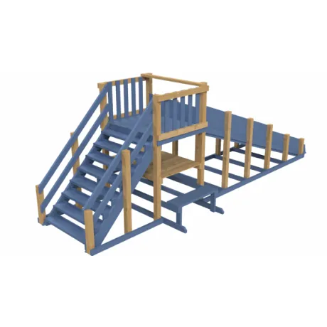 Зимняя деревянная заливная горка "Выше всех" Ледянка 1, масло - Фото 3