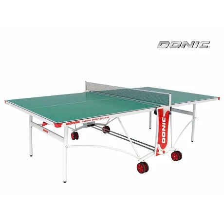 Всепогодный теннисный стол Donic Outdoor Roller De Luxe зеленый