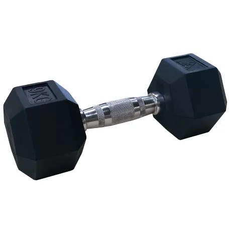 Гантели DFC гексаг. обрезиненная пара 9кг DB001-9 - Фото 7