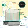 Батут Yamota SMART 305см (10ft) - Фото 8