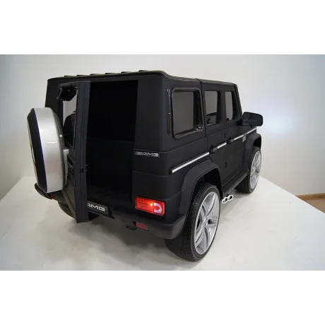 Электромобиль RiverToys Mercedes-Benz G65 AMG черный матовый - Фото 16