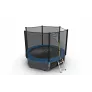 Батут с внешней сеткой и лестницей EVO JUMP External 8ft (Blue) + нижняя сеть - Фото 4