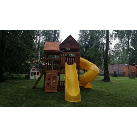 Детский игровой комплекс MoyDvor Панорама с трубой и горкой - Фото 5