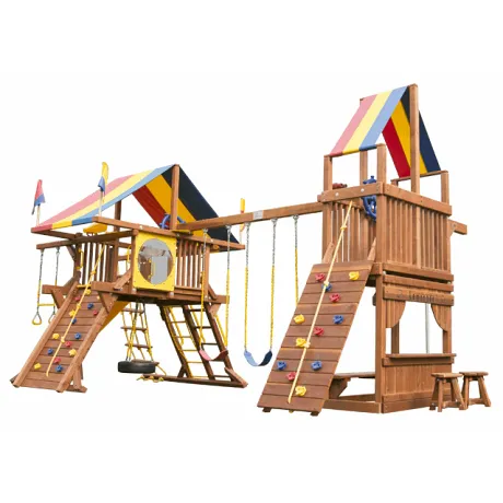 Детская площадка Rainbow Play Sistems Саншайн Кастл с Башней Тент - Фото 2